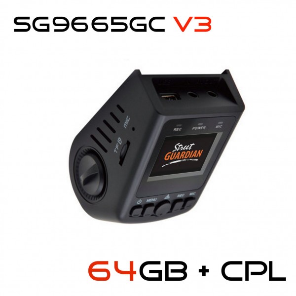 Street Guardian SG9665GC v3 + GPS + CPL + 64GB 